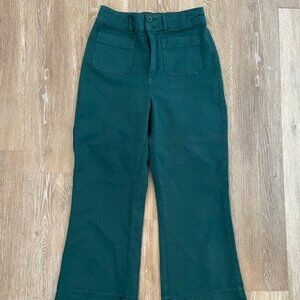 Faherty Crop Sailor Pants in Spruce
